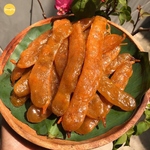 Mứt me nguyên trái ăn ngon đáo để