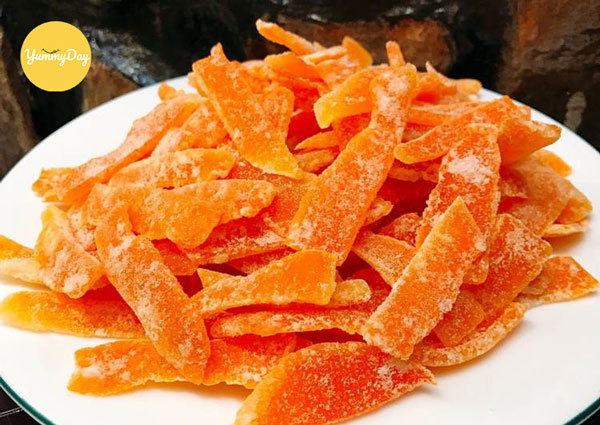 Mứt vỏ cam giòn giọn sựt sựt