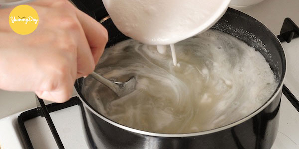 cách làm rau câu flan phô mai 7