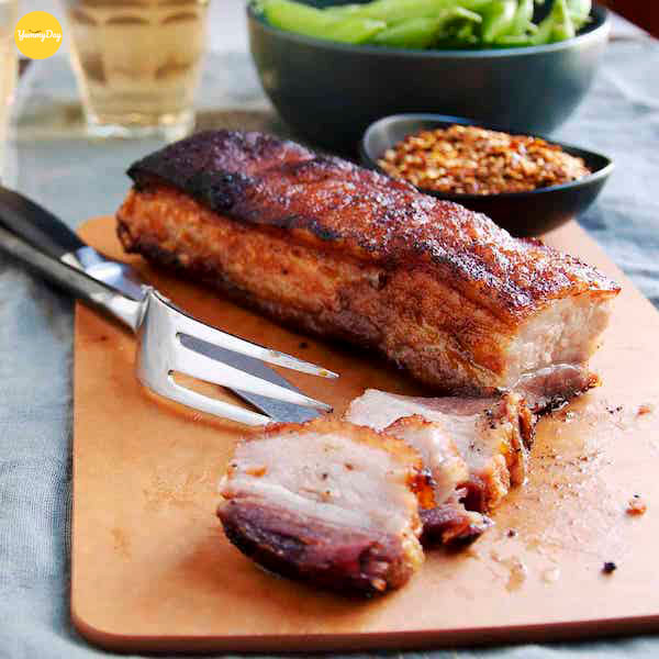 Cách làm thịt heo quay bằng chảo rất dễ nhé