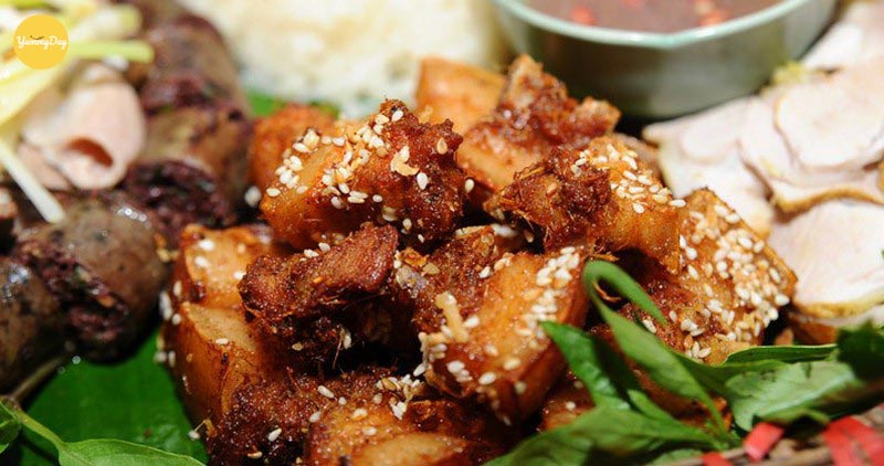 Món thịt lợn nướng muối ớt thơm ngon 