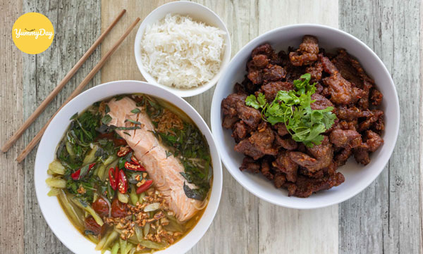 Cách nấu canh chua cá hồi xuất sắc