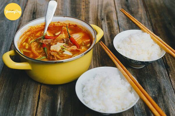 cách nấu canh kim chi đậu hũ ngon mê ly