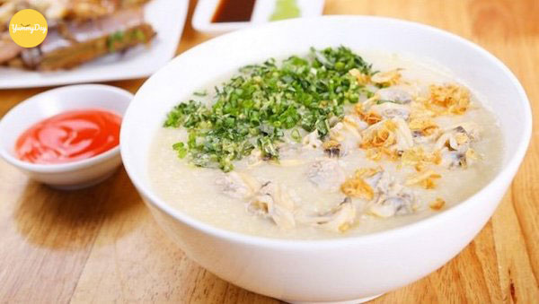 Cháo sò lông đầy bổ dưỡng