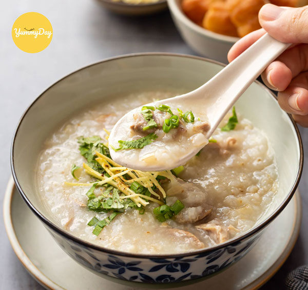Món cháo vịt thơm lừng thơm phức