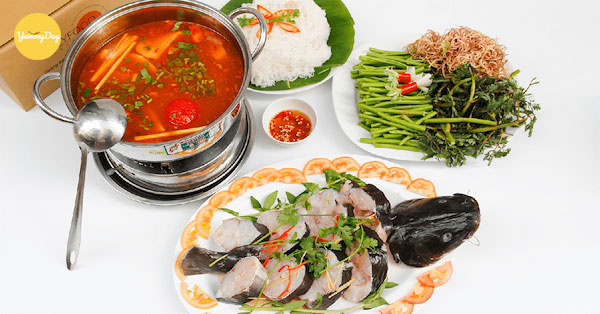 Món lẩu cá lăng măng chua trọn vị
