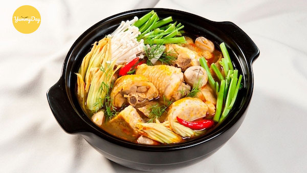 cách nấu lẩu gà chua cay ngon thơm
