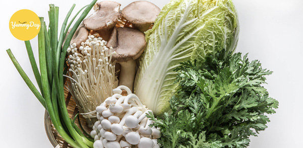 Các loại rau nấm ăn kèm