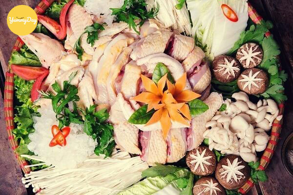 cách nấu lẩu nấm gà đậm vị