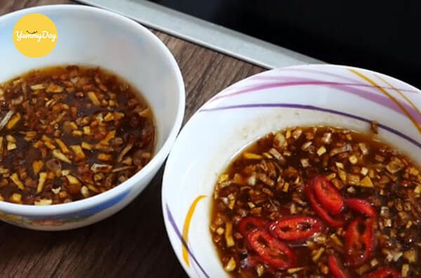 Nước chấm từ hành tỏi phi thơm
