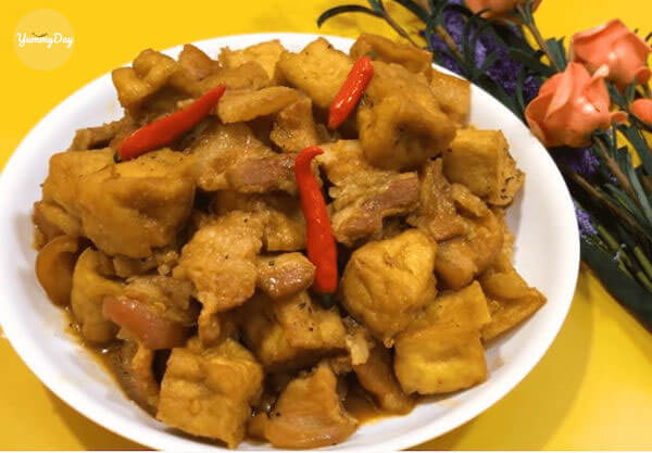 cách nấu thịt kho đậu hủ