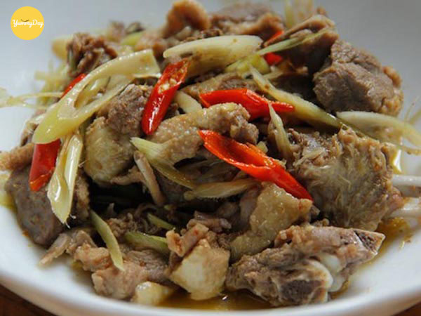 Vịt kho sả ớt bắt vị