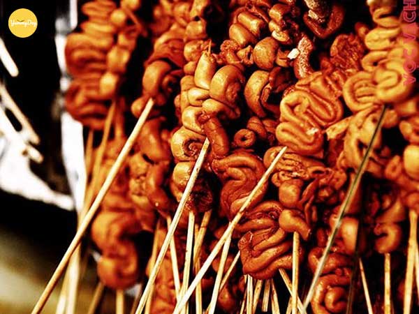 Lòng heo nướng sa tế ăn siêu đã ghiền