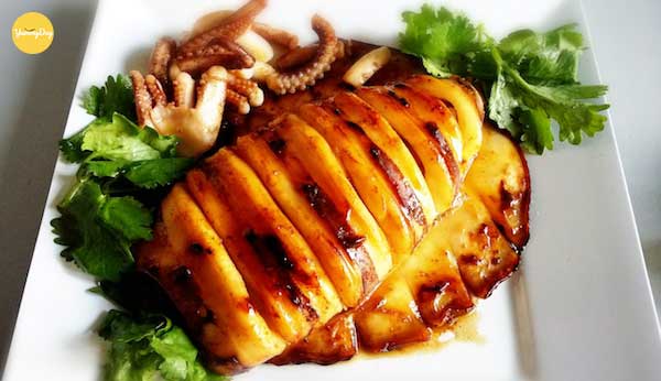 Món mực nướng ngũ vị thơm ngon giòn dai