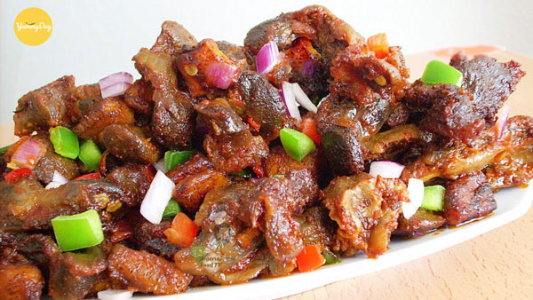 Thành phẩm thịt dê nướng muối ớt