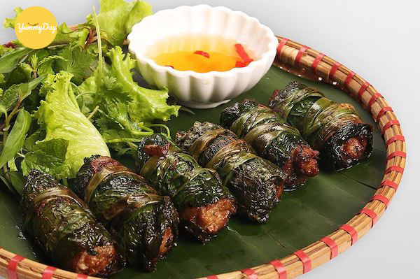 cách ướp thịt trâu nướng lá lốt 