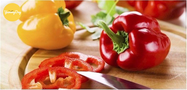 cách xào thịt bò với ớt chuông