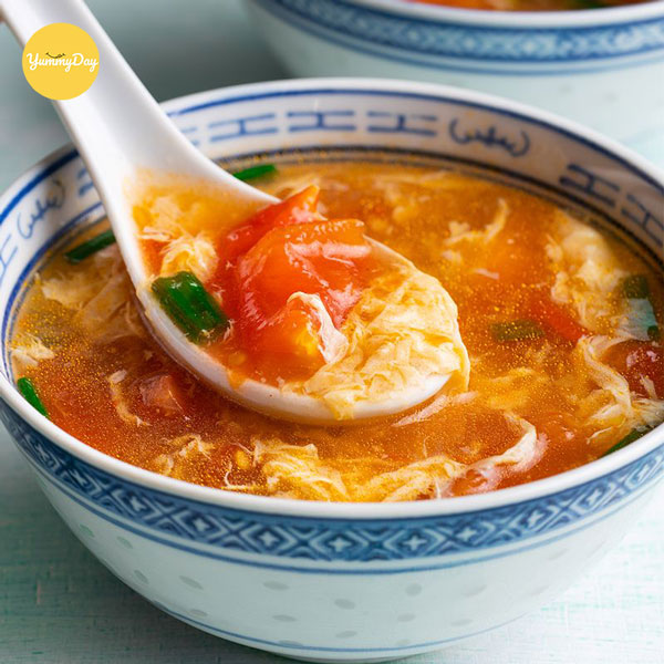 Hấp dẫn không thể chối từ với món canh cà chua trứng