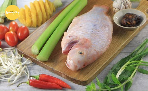 Nguyên liệu nấu canh chua cá diêu hồng