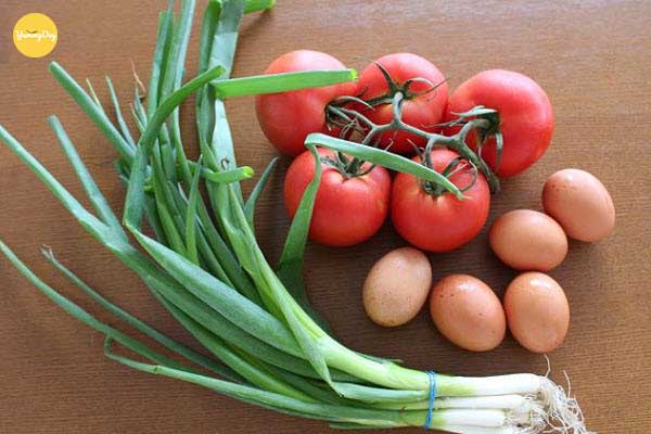 Nguyên liệu làm canh đậu phụ cà chua trứng