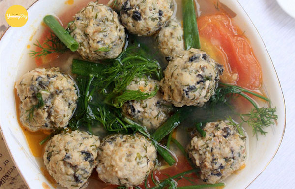 Thành phẩm canh ốc nấu chua