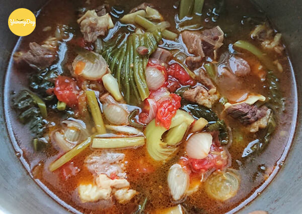 Món canh này thưởng thức cùng cơm nóng thì rất tuyệt vời