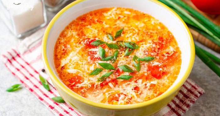 Cách nấu canh trứng đậu phụ với cà chua thơm ngon đưa cơm