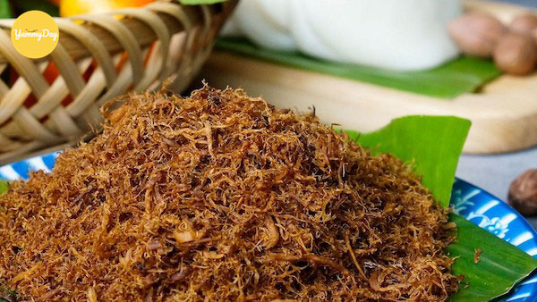 Chà bông chay đơn giản nhưng cực ngon