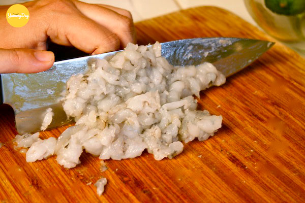 Tôm băm nhuyễn