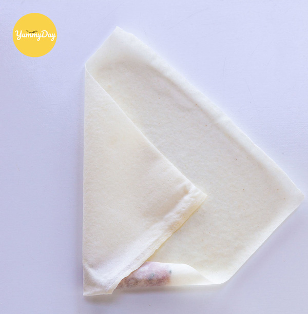 Xếp cuốn bánh thật đều đẹp