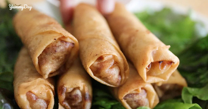 Chả giò khoai môn nôn nao nếm thử đề cử nhiệt tình