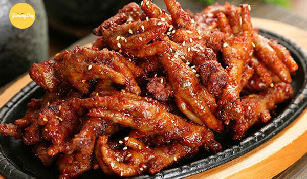 chân gà muối ớt nướng ngon