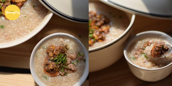 Cháo sò huyết đậu xanh bổ dưỡng