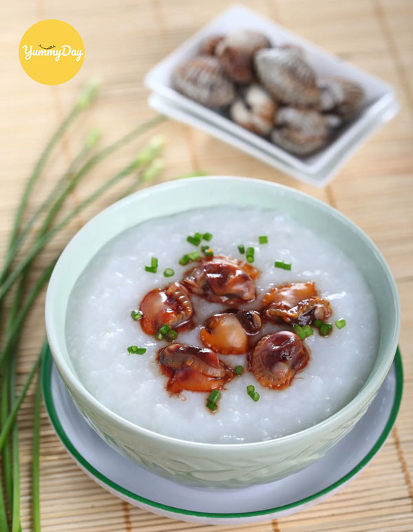 Cháo sò huyết tuyệt ngon