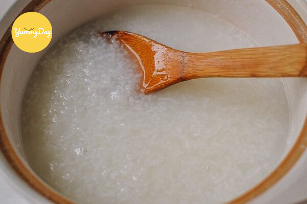 Tiến hành nấu cháo
