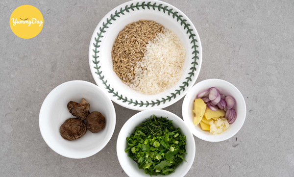 Nguyên liệu cho món cháo vịt cho bé nhà bạn
