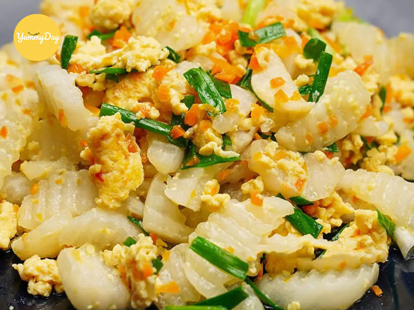 Món củ cải xào trứng nhìn thôi đã thấy thèm