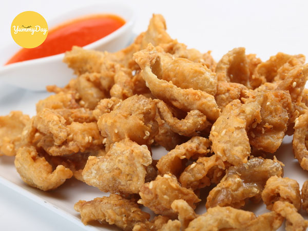 Món da gà chiên giòn ngon hết sẩy