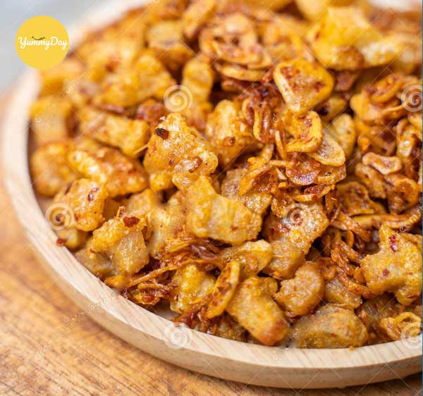 Da heo chiên giòn mắm tỏi cực đỉnh