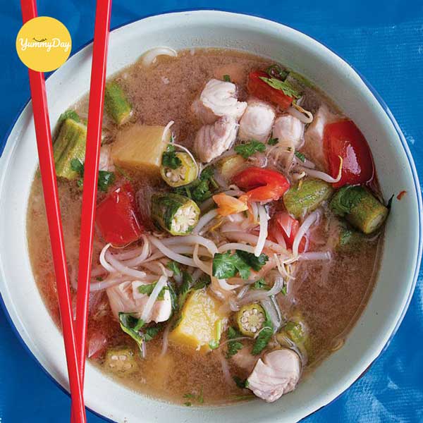 Thành phẩm món cá thu nấu canh chua thơm ngon