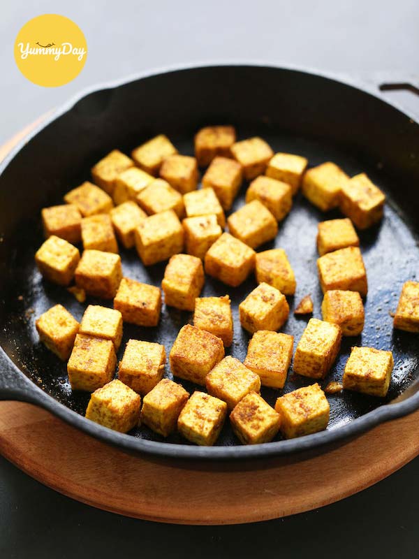 đậu phụ rang muối ngon mê ly