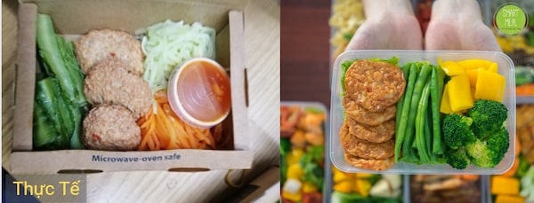 Ảnh thực tế và trên mạng của SmartMeal