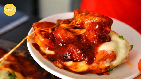 Thưởng thức Gà chiên phô mai cực ngon