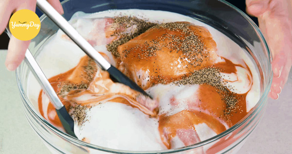 Trộn bột chiên xù