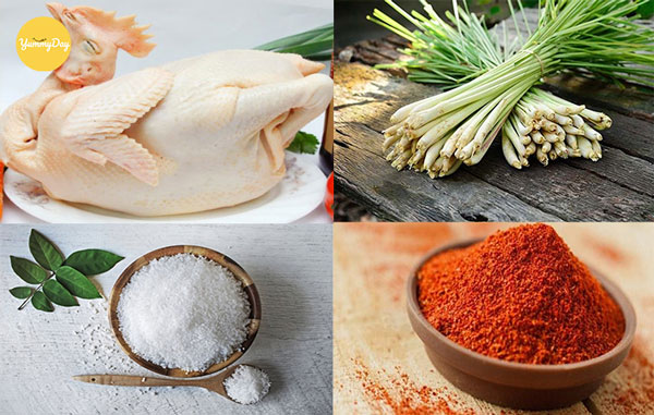 Nguyên liệu làm món gà nướng giấy bạc