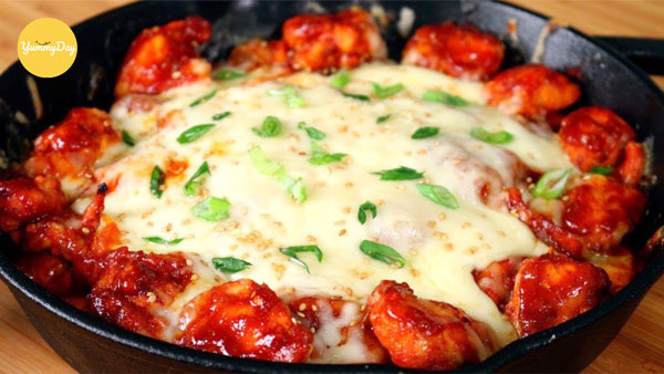 Món gà xào phô mai ăn miễn chê