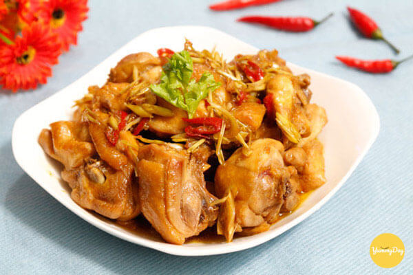gà xào sả ớt ngon không cưỡng nổi