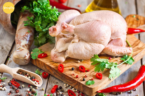 Nguyên liệu chính cho món gà xào sa tế