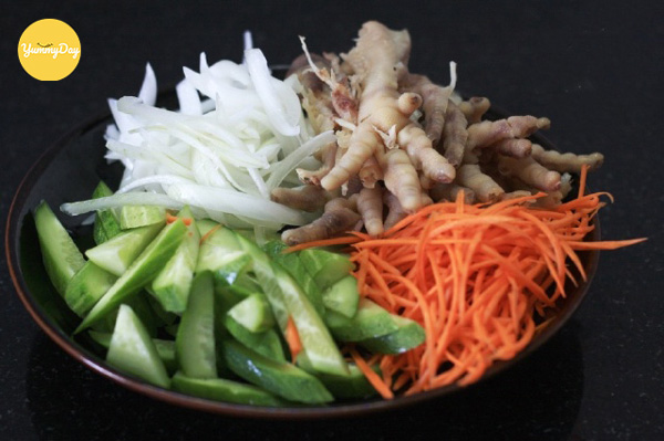 Các nguyên liệu đã sẵn sàng