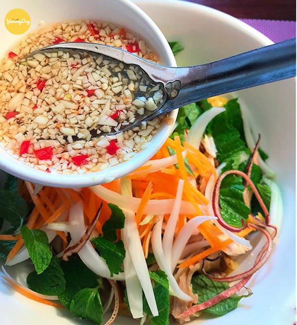 Trộn gỏi củ hủ dừa tôm thịt